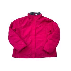 LAND'S END women's SQUALL Coat/Parka/Jacket/Coat, XL Petite, Pink, Puffer